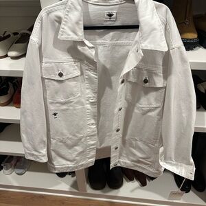 Dior White Denim Jean Jacket